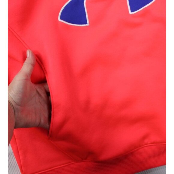 Under Armour Womens Coldgear Orange & Blue Hoodie Sweatshirt LG/G - Picture 6 of 9
